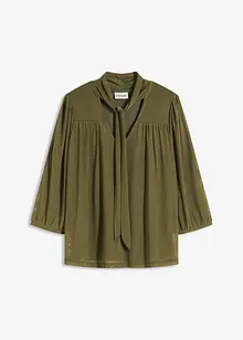 Maglia in mesh con fiocco, bonprix