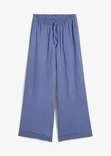 Pantaloni con elastico in vita in mussola leggera, bonprix