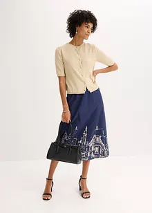 Cardigan in filato fine con maniche corte, bonprix