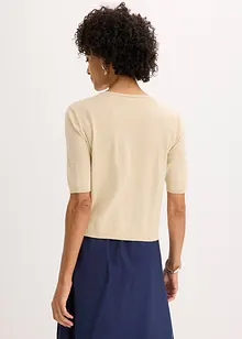 Cardigan in filato fine con maniche corte, bonprix