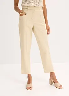 Pantaloni in satin tapered fit, bonprix