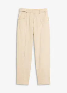 Pantaloni in satin tapered fit, bonprix