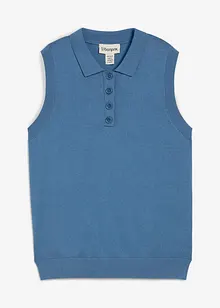 Maglione in filato fine misto seta con colletto polo, bonprix