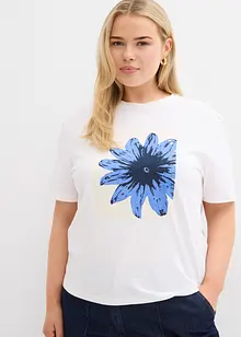 T-shirt in puro cotone con stampa, bonprix