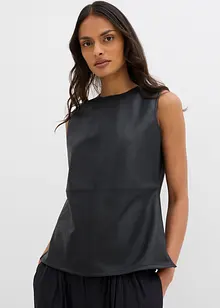 Top in similpelle, bonprix