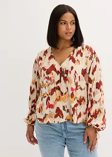 Blusa con filato metallizzato, bonprix