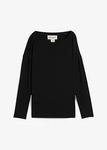 Maglia a maniche lunghe in misto viscosa, bonprix