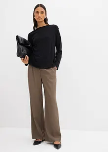 Maglia a maniche lunghe in misto viscosa, bonprix