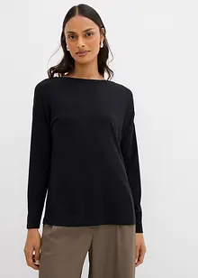 Maglia a maniche lunghe in misto viscosa, bonprix