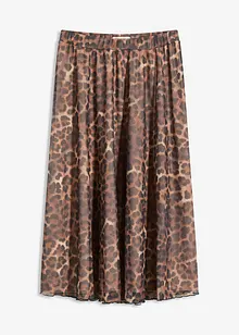 Gonna midi in mesh morbido, bonprix