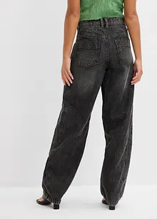 Jeans barrel super soft, vita media, bonprix