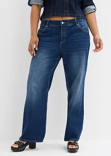 Jeans straight, vita media, bonprix