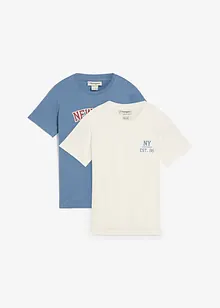 T-shirt in puro cotone biologico (pacco da 2), bonprix