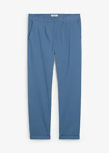 Pantaloni Regular‑Fit in twill di cotone, con pinces e gamba dritta, bonprix