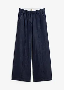Jeans wide leg super soft, vita alta, bonprix