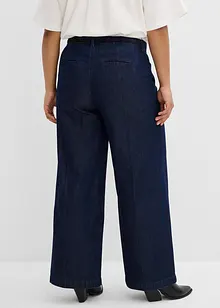 Jeans wide leg super soft, vita alta, bonprix