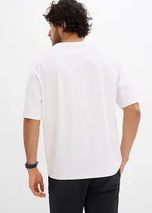 T-shirt in puro cotone biologico con scritta in 3D, loose fit, bonprix