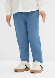 Pantaloni con elastico in vita in puro cotone regular fit, straight, bonprix