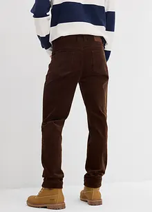 Pantaloni in velluto elasticizzato dal taglio comfort, slim fit, bonprix