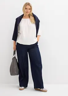 Maglia in cotone biologico con scollo quadrato, bonprix