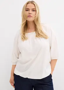 Maglia in cotone biologico con scollo quadrato, bonprix
