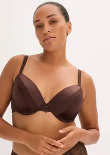 Reggiseno con coppe preformate ed effetto lucido, bonprix