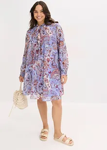 Abito tunica in chiffon con fiocco, bonprix