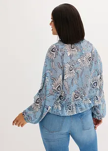 Blusa in chiffon con ruches, bonprix