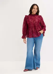 Blusa con ricami, bonprix