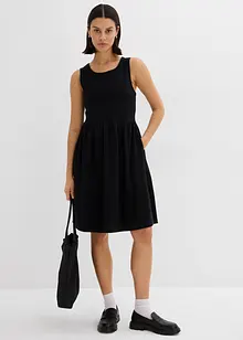 Abito in maglina con tasche in puro cotone, bonprix