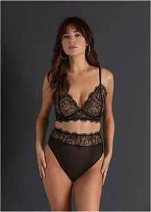 Reggiseno bustier e perizoma a vita alta ouvert (set 2 pezzi), bonprix