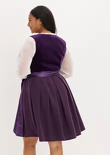 Abito bavarese midi con velluto (set 2 pezzi), bonprix