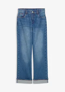 Jeans wide leg, vita bassa, bonprix