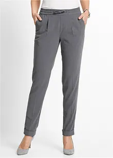 Pantaloni con pinces ed elastico in vita, bonprix