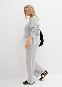 Felpa con inserto di camicia, bonprix