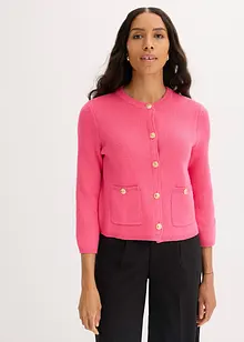 Cardigan corto con bottoni decorativi, bonprix