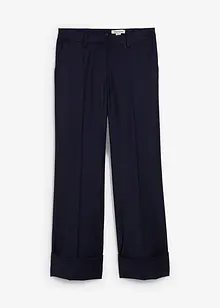Pantaloni a zampa in misto lana, bonprix