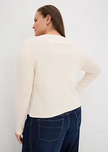 Maglia a costine corta in cotone biologico, bonprix