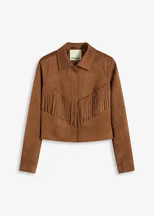 Giacca in similpelle con frange, bonprix