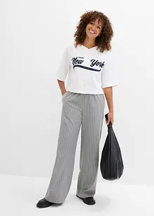 Felpa oversize in misto cotone morbido, bonprix