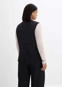 Gilet lungo con trama twill, bonprix