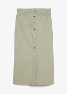 Gonna midi in twill, bonprix
