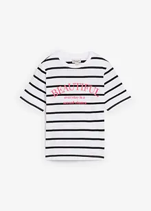 T-shirt in puro cotone a righe, bonprix
