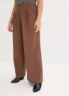Pantaloni con pinces in misto viscosa fluente, bonprix