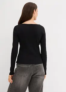 Maglia a costine in puro cotone biologico, bonprix