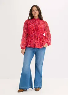 Camicetta di chiffon con fiocco, bonprix