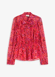 Camicetta di chiffon con fiocco, bonprix