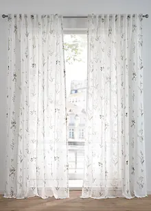 Tenda trasparente in fantasia floreale (pacco da 1), bonprix