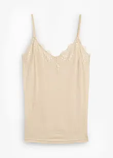 Top con lana e pizzo, bonprix