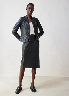 Blazer corto in nappa di agnello, bonprix